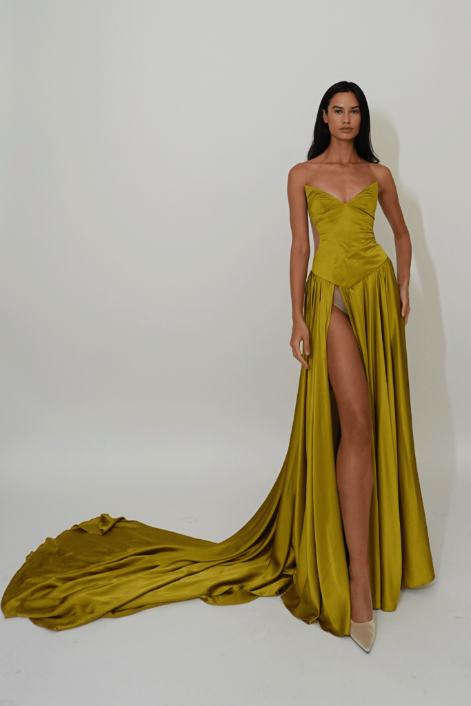 OLIVE GOLD SIREN DRESS1